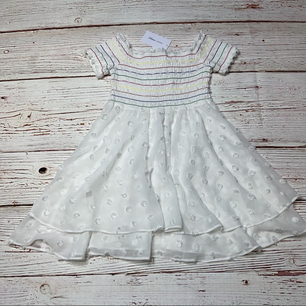 NWT Lovers + Friends Off The Shoulder Babydoll Mini Dress in White Sz S - Picture 4 of 16